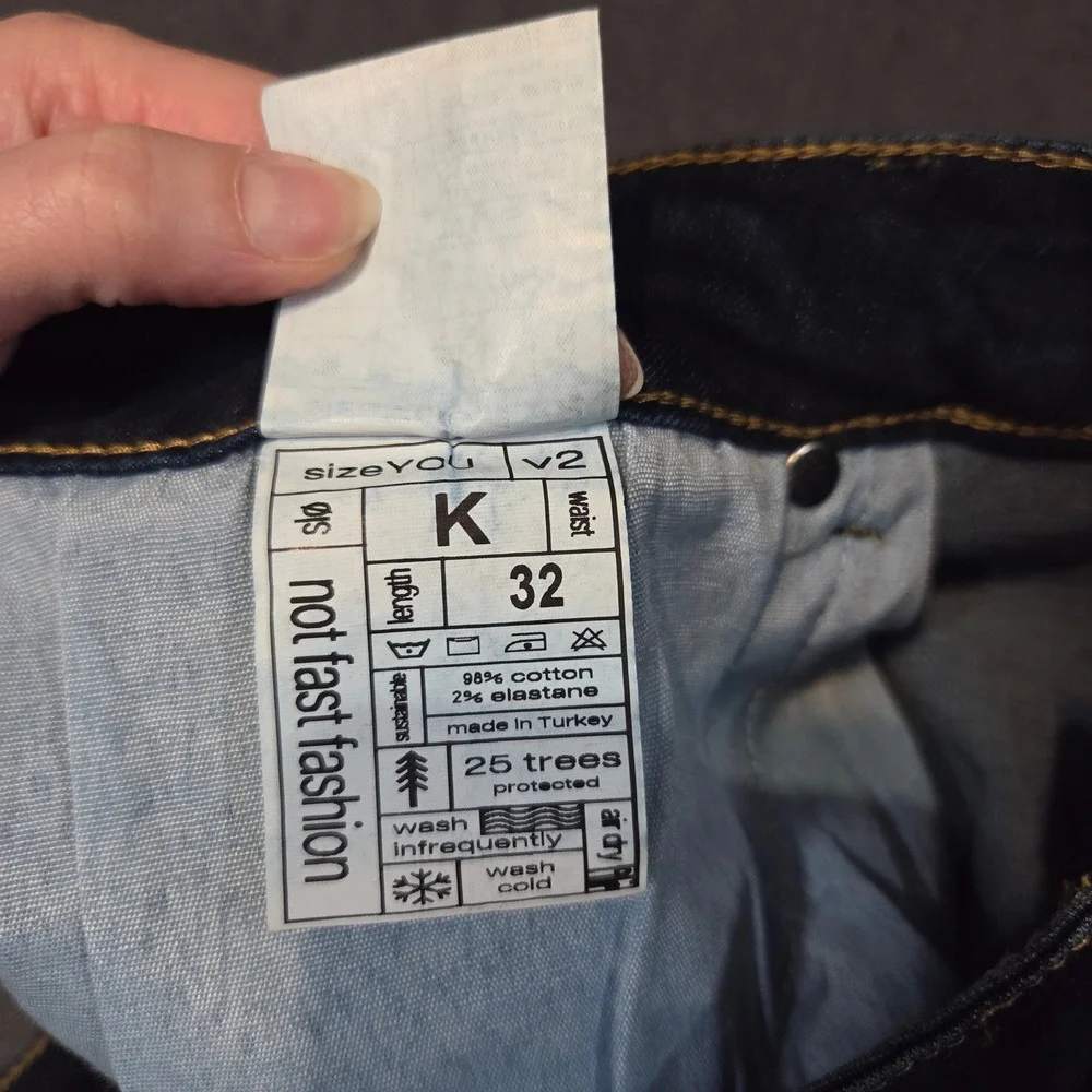 Slø Jeans 90s Straight Womens K 32 Dark Wash Apple Fit Sustainable Denim